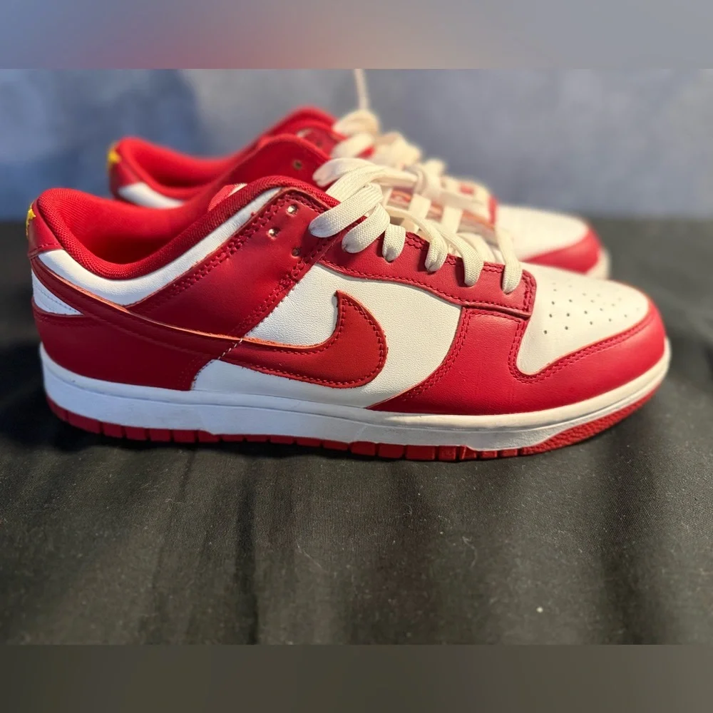 🏀 Nike Dunk Low Red &‎ White